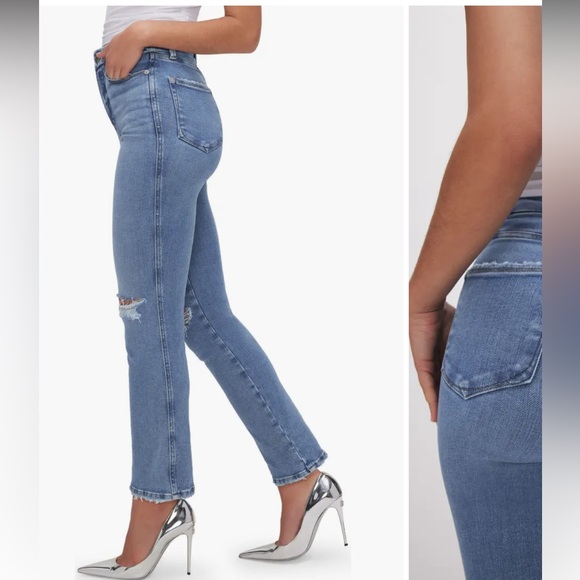 Good American Good Curve Straight Leg Jeans - Picture 3 of 9